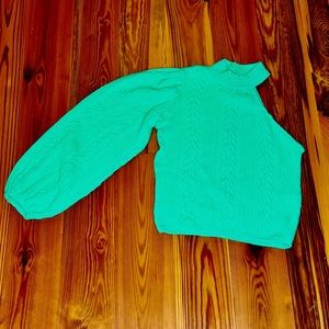 Zara mint green one-shoulder top